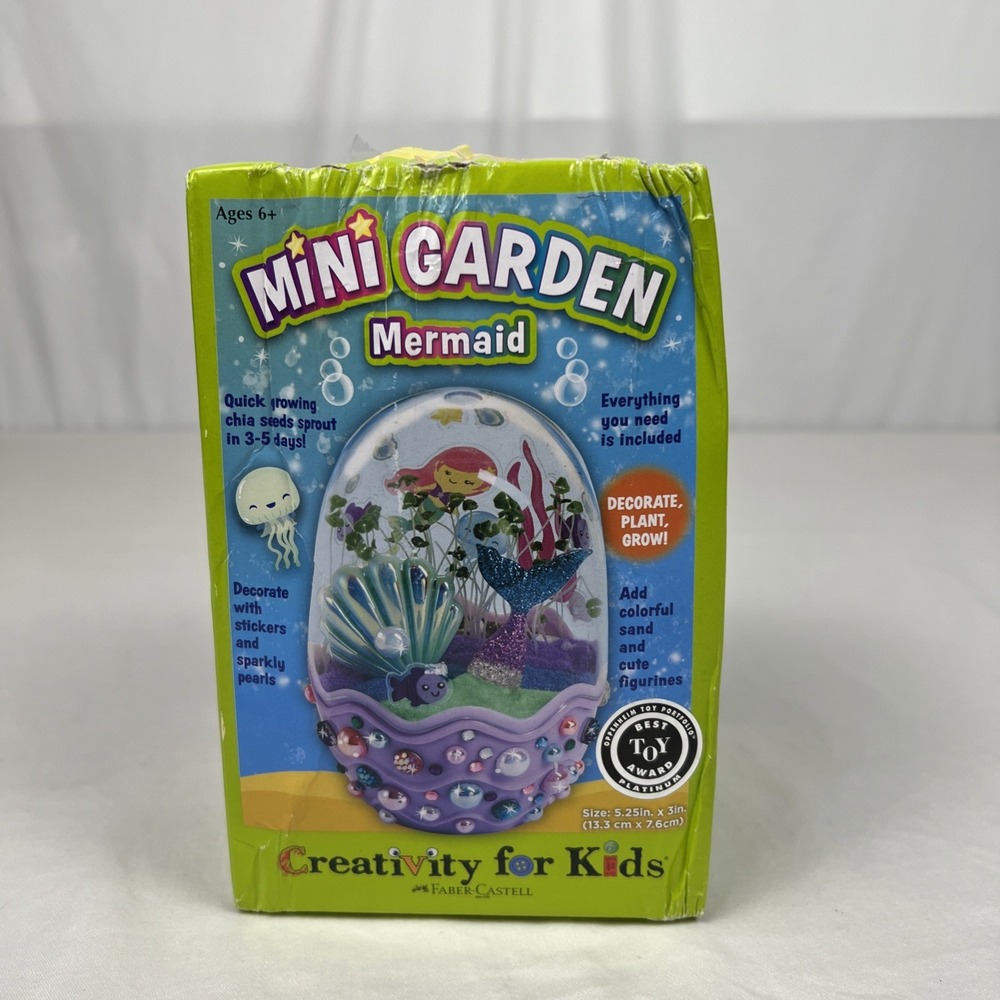 Mini Garden: Mermaid Terrarium Kit - Mermaid Gift, Crafts and Toys, Damaged Box